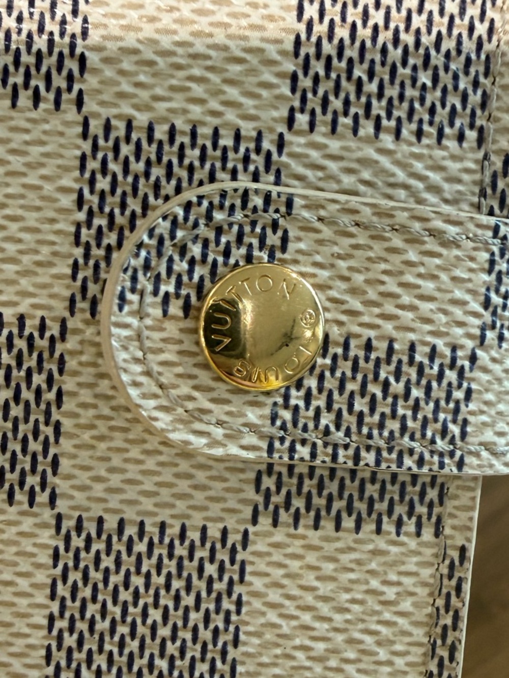 Louis Vuitton Small Ring Agenda Cover Azur Damier Day Planner wallet Stickers - Picture 5 of 15
